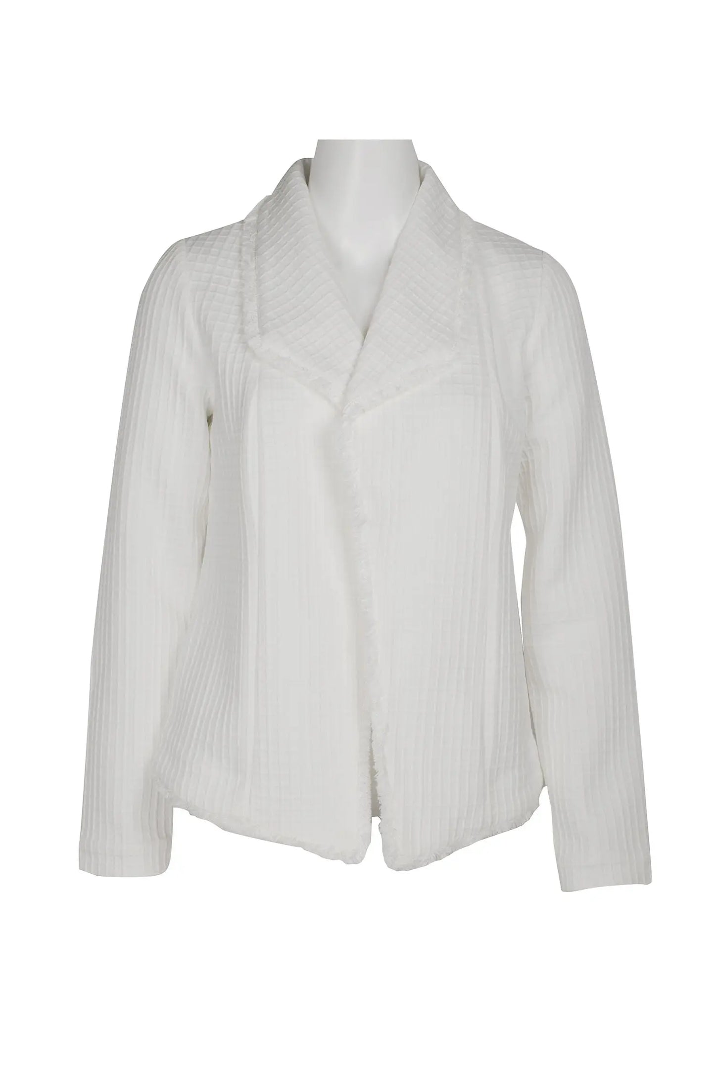 Womens white scuba blazer JOAN VASS NY